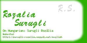 rozalia surugli business card